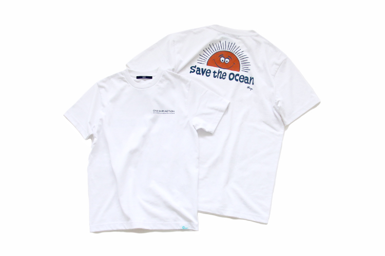 回収されたペットボトルから生まれたTシャツ