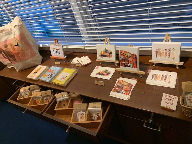 小物アーティストさんの展示販売コーナー