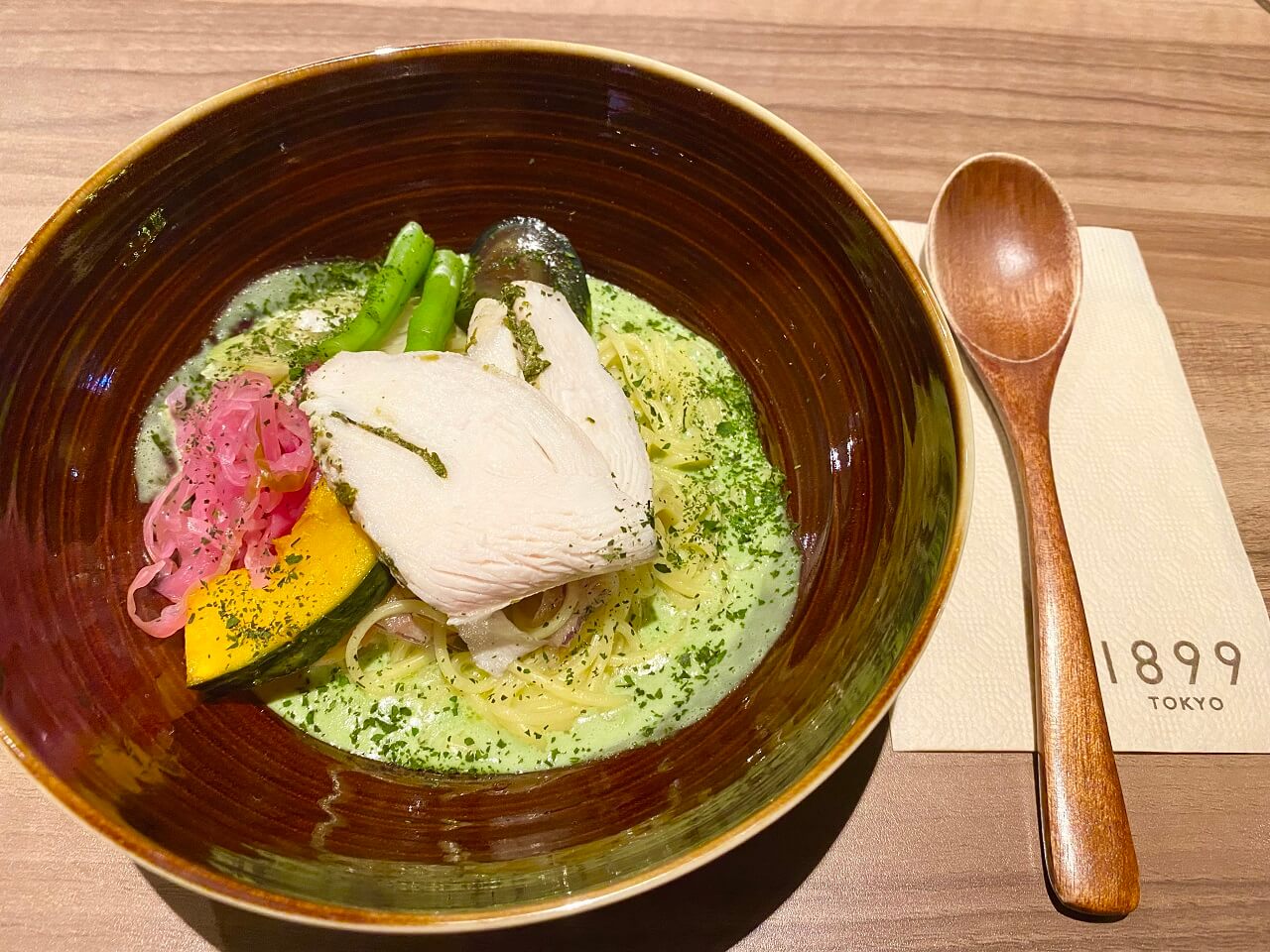 1899抹茶ポタージュ和え麺