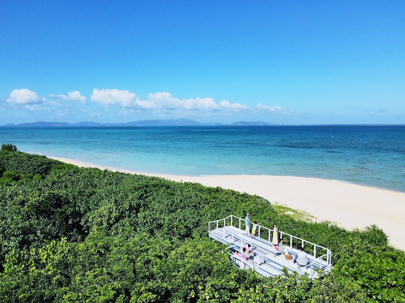 リゾナーレ小浜島_ガジュマルツリーテラス_空撮