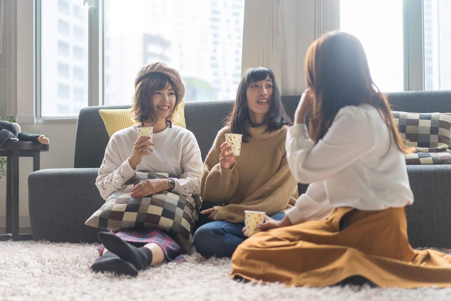 会話をする様子