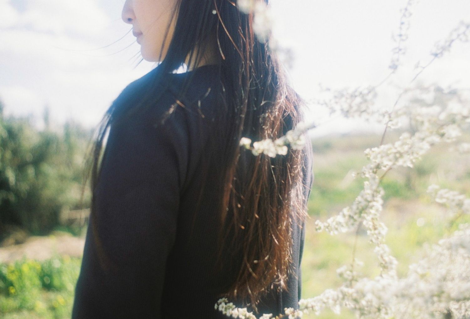 ロングヘアの女性