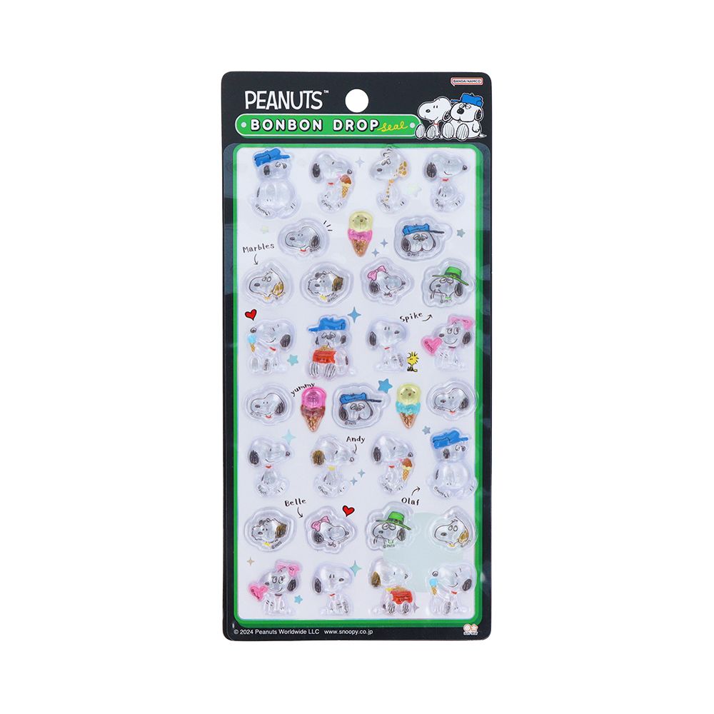 スヌーピーのボンボンドロップシール